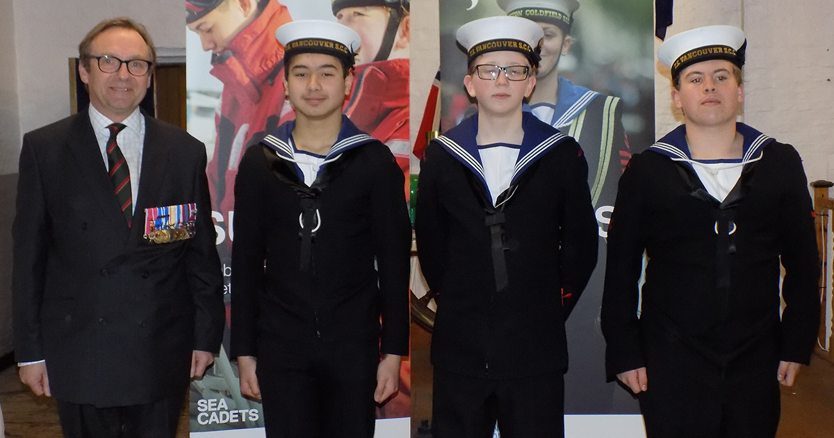 Colonel Tim Allen OBE with OC Jonathan, OC Theo , OC Louis Colonel Tim Allen OBE with OC Jonathan, OC Theo , OC Louis