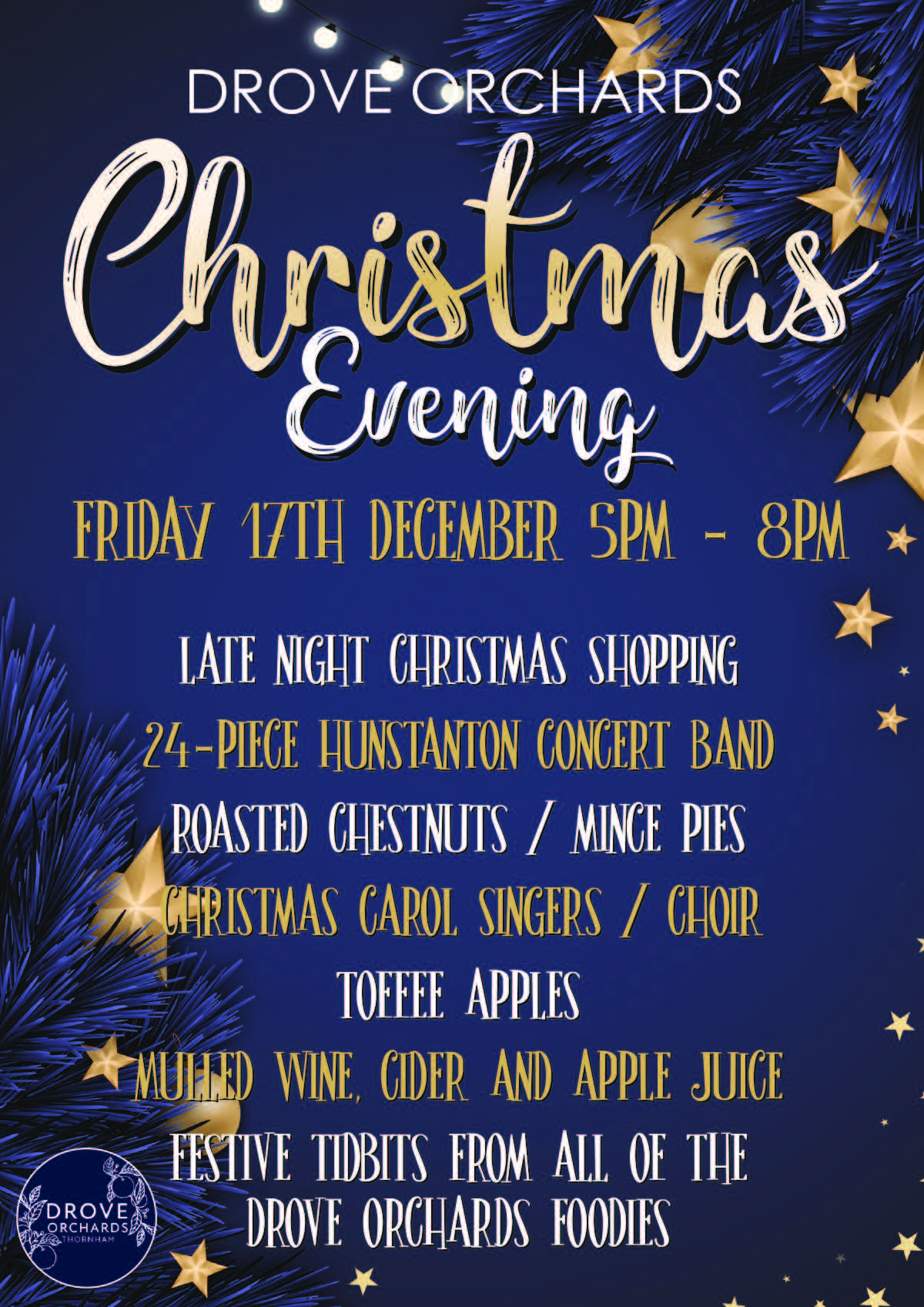 Drove Christmas Evening Poster