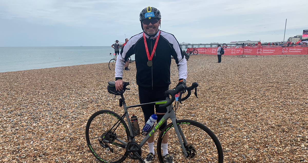 L2B KP at the finish on Brighton Beach L2B KP at the finish on Brighton Beach