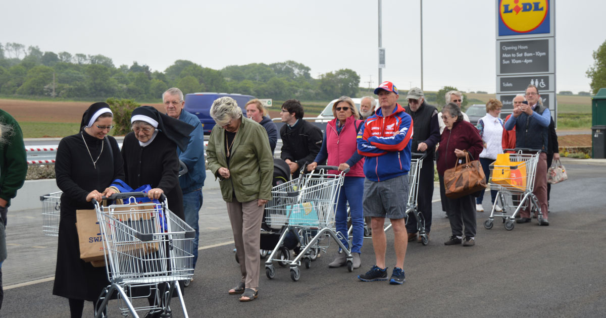 Trolleys at the ready
