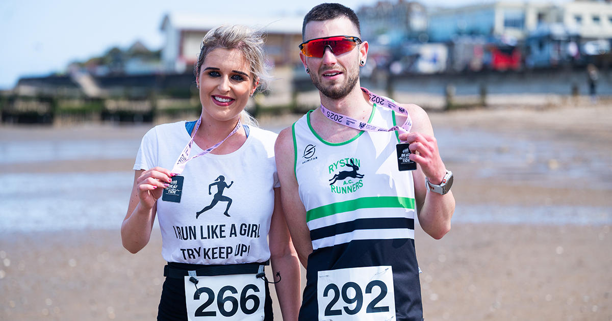 WEB 5K first female, Beth Wilcox & first male, Andy Williamson WEB 5K first female, Beth Wilcox & first male, Andy Williamson