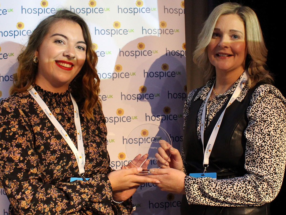 WEB Community Fundraising Manager Lindsey Atkin on the right WEB Community Fundraising Manager Lindsey Atkin on the right