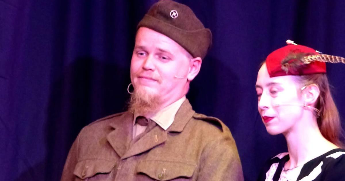 WEB Private Horace Chilvers played by his Great Grandson Ryan and wife Ruby played by Lauren Matthews