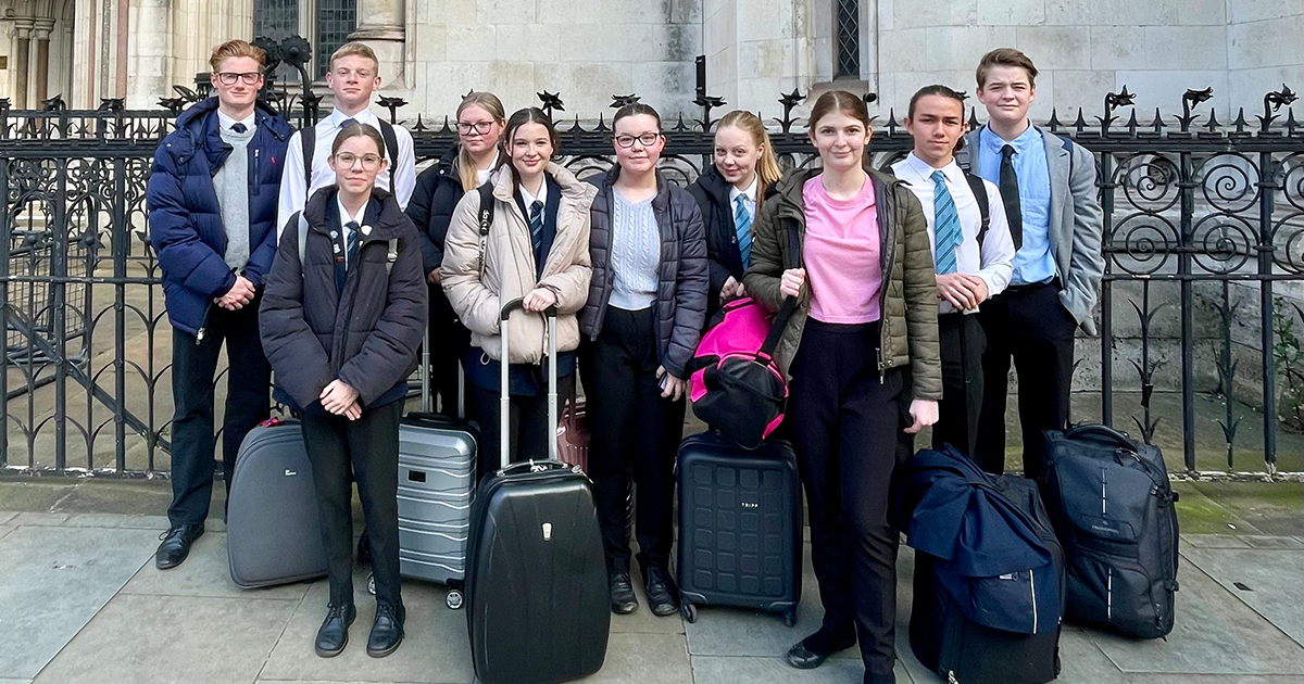 WEB St Clements students at the Royal Courts of Justice WEB St Clements students at the Royal Courts of Justice