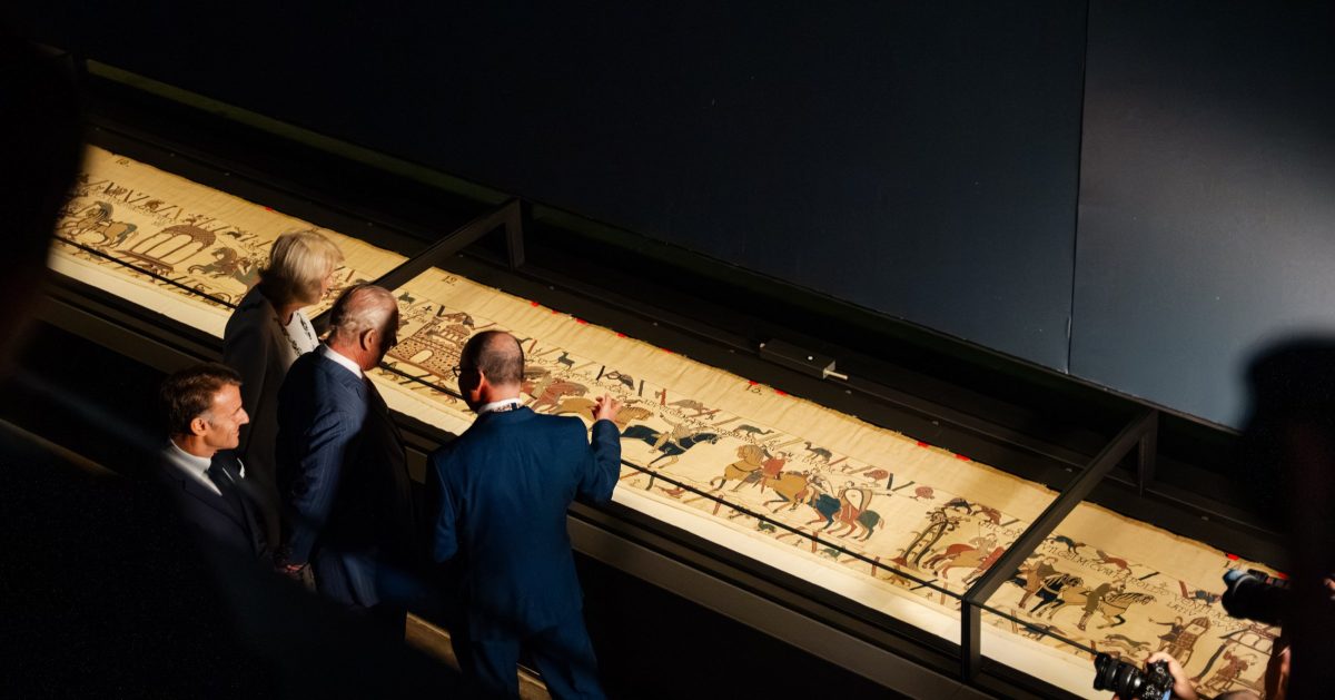 The Bayeux Tapestry is on English soil largely thanks to Lynn born Michael Lewis