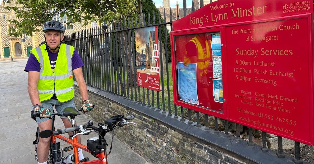 Blind cyclist completes 100k challenge