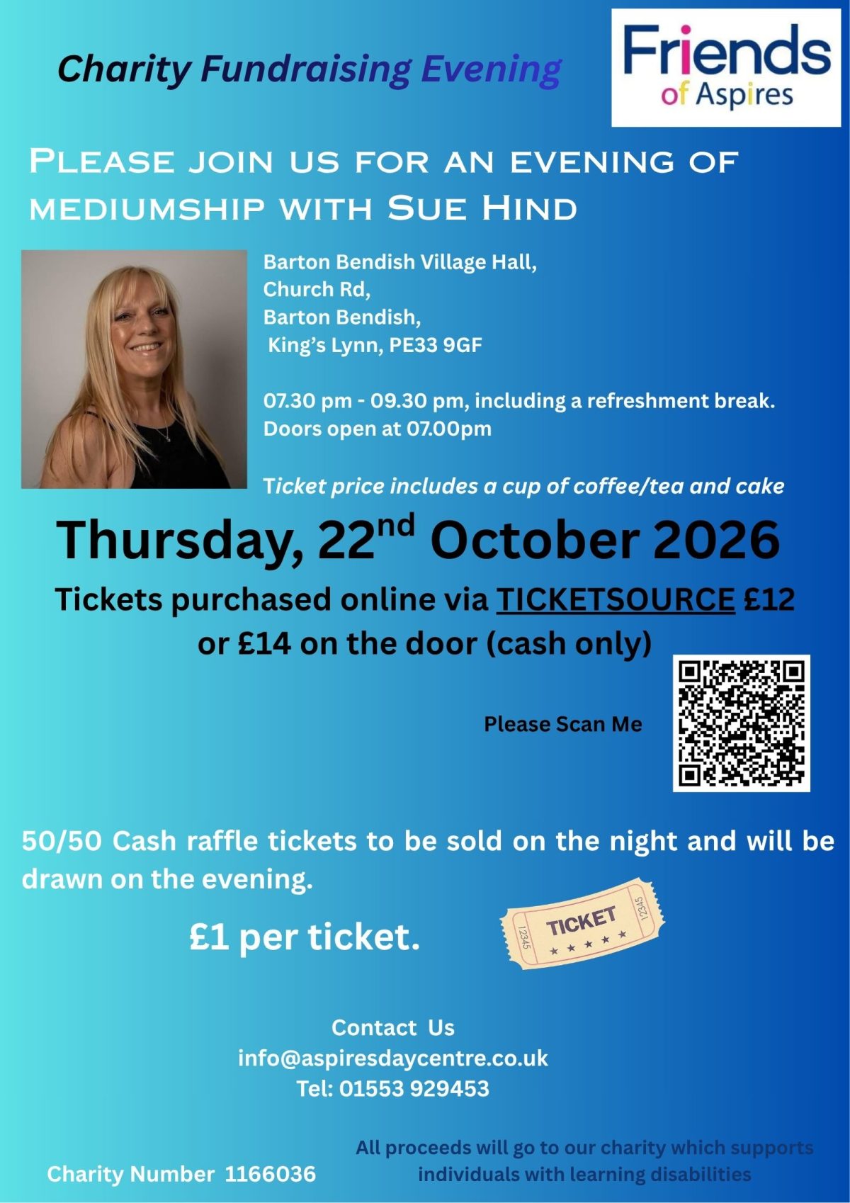 Charity Mediumship Evening with Sue Hind